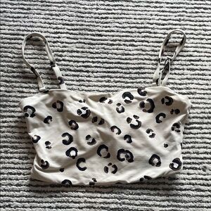 Dolce Vita Leopard Print Bikini Top